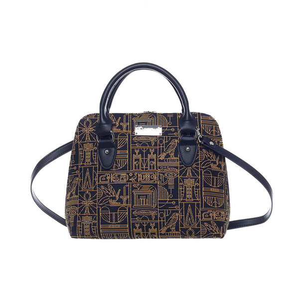 CONV-BM-EGYPT | British Museum Egyptian Convertible Top Handle Purse Handbag