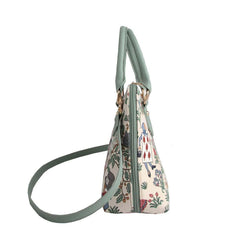 CONV-ALICE | Charles Voysey Alice in Wonderland Convertible Top Handle Purse Handbag - www.signareusa.com