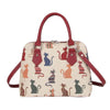 CONV-CHEKY | Cheeky Cat Convertible Top Handle Purse Handbag - www.signareusa.com