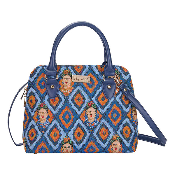CONV-FKICON | Frida Kahlo Convertible Top Handle Purse Handbag