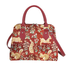 CONV-FORRD | Forest Life Red Top Handle Purse Handbag - www.signareusa.com