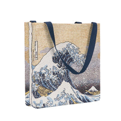 GUSS-ART-JP-WAVE | Great Wave of Kanagawa Foldable Gusset Shopping Bag - www.signareusa.com