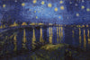 WH-SNOR | VINCENT VAN GOGH STARRY NIGHT OVER THE RHONE 55 X 36 " INCH WALL HANGING TAPESTRY ART - www.signareusa.com