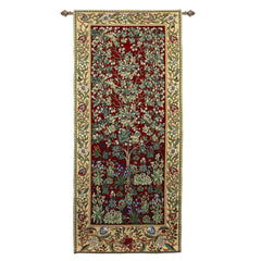 WH-WM-TLRD-2 | WILLIAM MORRIS TREE OF LIFE RED 27 X 63 