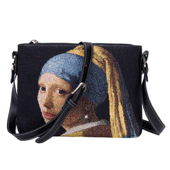XB02-ART-JV-GIRL | VERMEER GIRL WITH A PEARL EARRING CROSS BODY BAG PURSE HANDBAG - www.signareusa.com