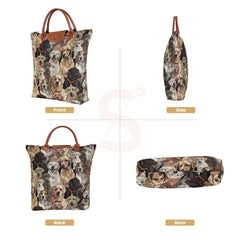 FDAW-LAB | LABRADOR DOG FOLDAWAY GROCERY BAG
