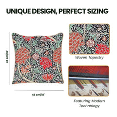 CCOV-CRAY | WILLIAM MORRIS THE CRAY PILLOWCASE/CUSHION COVER | DECORATIVE DESIGN FASHION HOME PILLOW 18X18 INCH