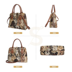 CONV-LAB | Labrador Convertible Top Handle Purse Handbag