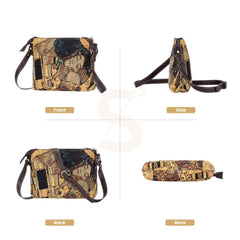 XB02-ART-GK-GDKS | KLIMT GOLD KISS CROSS BODY BAG PURSE HANDBAG