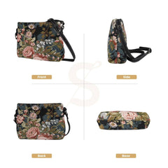 XB02-PEO | PEONY CROSS BODY BAG PURSE HANDBAG