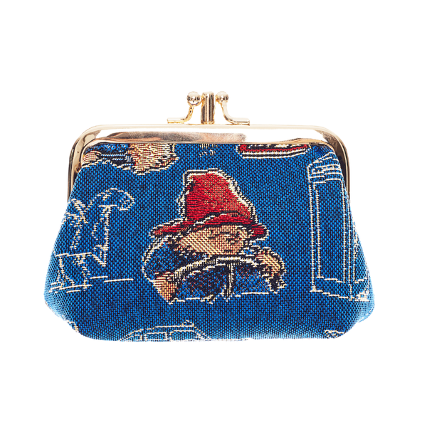 FRMP-PADDBL | Paddington Bear Blue Coin Clasp Frame Purse
