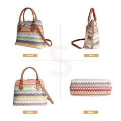 CONV-AZT | Aztec Convertible Top Handle Purse Handbag