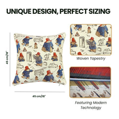 CCOV-PADD | Paddington Bear Decorative Design Fashion Home Pillow 18x18 Inch