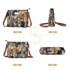 XB02-CAT | CAT CROSS BODY BAG PURSE HANDBAG