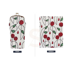 FRMP-RMSP | RENNIE MACKINTOSH SIMPLE ROSE COIN CLASP FRAME PURSE WALLET