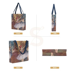 GUSS-ART-ED-BLR2 | EDGAR DEGAS BALLERINA Foldable Gusset Shopping Bag