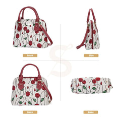 CONV-RMSP | Rennie Mackintosh Simple Rose Convertible Top Handle Purse Handbag