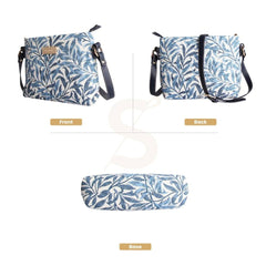 XB02-WIOW | WILLIAM MORRIS WILLOW BOUGH CROSS BODY BAG PURSE HANDBAG
