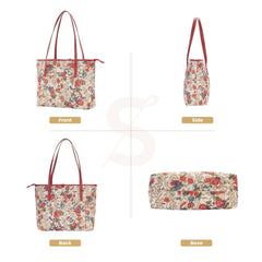 COLL-FLMD | Flower Meadow College/Shoulder Tote Bag