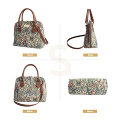 CONV-GLILY | William Morris Golden Lily Convertible Top Handle Purse Handbag