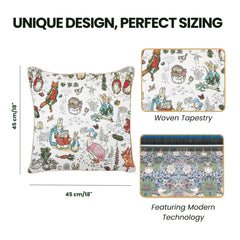 CCOV-BP-PETER | Peter Rabbit Decorative Design Fashion Home Pillow 18x18 Inch
