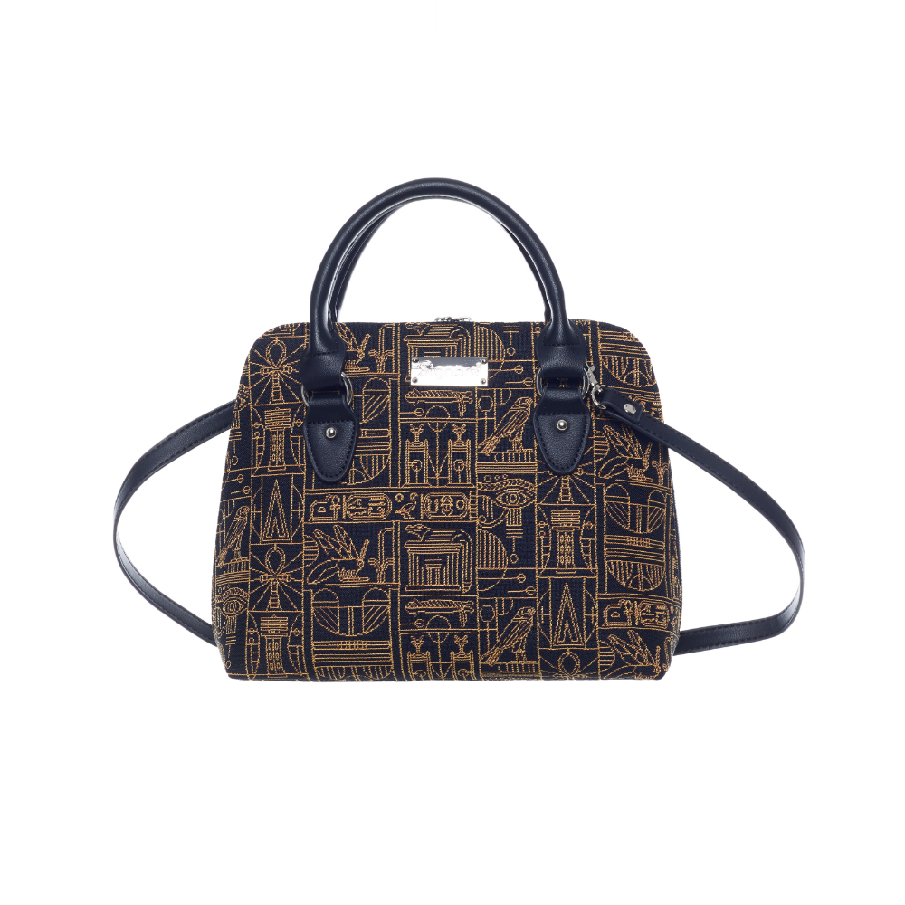 CONV-BM-EGYPT | Egyptian Convertible Top Handle Purse Handbag