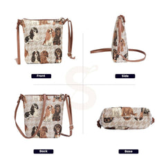 SLING-KGCS | KING CHARLES CAVALIER SPANIEL SLING BAG PURSE CROSSBODY