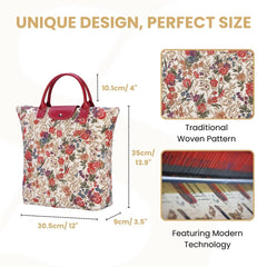 FDAW-FLMD | Flower Meadow FOLDAWAY GROCERY BAG