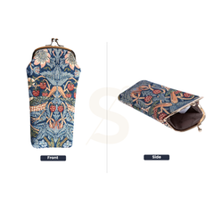 GPCH-STBL | WILLIAM MORRIS STRAWBERRY THIEF BLUE GLASSES SUNGLASSES POUCH CASE
