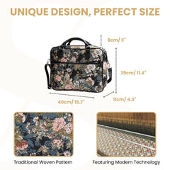 CPU-PEO | Peony Computer Laptop Bag Case 15.6