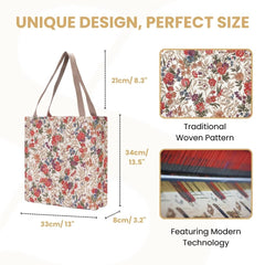 GUSS-FLMD | Flower Meadow Foldable Gusset Bag