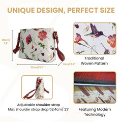 XB02-HUMM | HUMMINGBIRD CROSS BODY BAG PURSE HANDBAG
