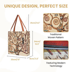 GUSS-ART-GK-TREE | Klimt Tree of Life Foldable Gusset Shopping Bag
