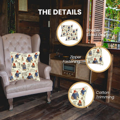 CCOV-PADD | Paddington Bear Decorative Design Fashion Home Pillow 18x18 Inch