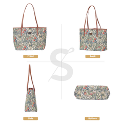 COLL-GLILY | William Morris Golden Lily College/Shoulder Tote Bag