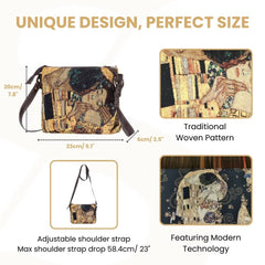 XB02-ART-GK-GDKS | KLIMT GOLD KISS CROSS BODY BAG PURSE HANDBAG
