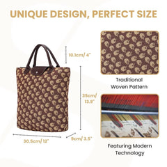 FDAW-JANE | JANE AUSTEN'S OAK FOLDAWAY GROCERY BAG