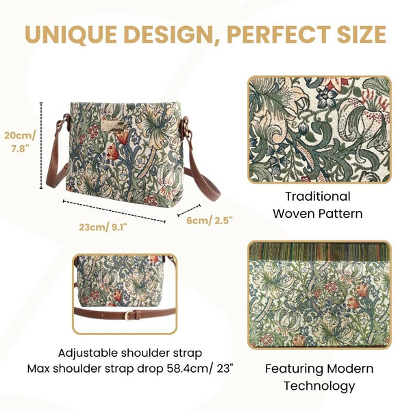 Signare Bag Shells Golden Lily Cross Body Bag – Signare USA
