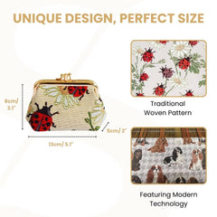 FRMP-LDBD | LADYBUG COIN CLASP FRAME PURSE WALLET