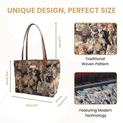 COLL-CAT | Cat College/Shoulder Tote Bag