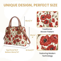 CONV-POP | Poppy Convertible Top Handle Purse Handbag