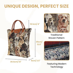 FDAW-LAB | LABRADOR DOG FOLDAWAY GROCERY BAG