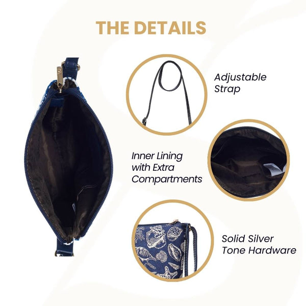 Signare Bag Shells SLING-SHELL | SEA SHELL SLING BAG PURSE CROSSBODY – Signare USA