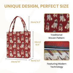 GUSS-PUG |  PUG Foldable Gusset Bag