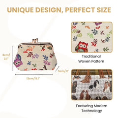 FRMP-OWL | OWL COIN CLASP FRAME PURSE WALLET
