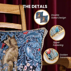 CCOV-ART-MORRIS-6 | WILLIAM MORRIS THE FOX PILLOWCASE/CUSHION COVER | DECORATIVE DESIGN FASHION HOME PILLOW 18X18 INCH