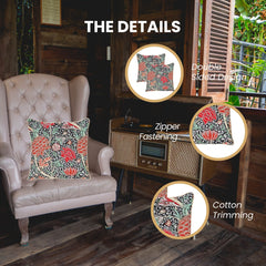 CCOV-CRAY | WILLIAM MORRIS THE CRAY PILLOWCASE/CUSHION COVER | DECORATIVE DESIGN FASHION HOME PILLOW 18X18 INCH