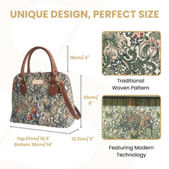 CONV-GLILY | William Morris Golden Lily Convertible Top Handle Purse Handbag