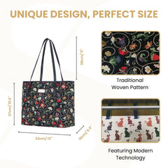 COLL-JACOB | Jacobean Dream College/Shoulder Tote Bag
