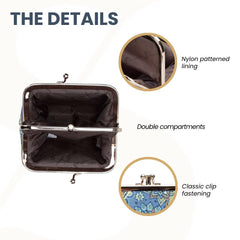 FRMP-PAIS | PAISLEY COIN CLASP FRAME PURSE WALLET